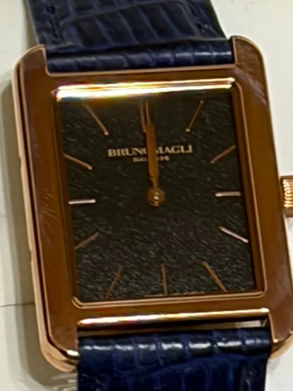 Bruno Magli Women's Navy and Rose Gold Watch